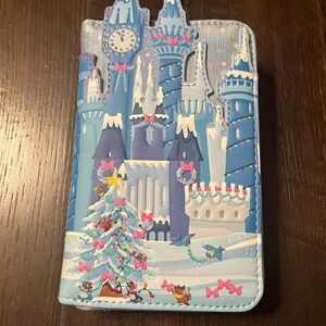 Loungefly Cinderella Castle Christmas Themed Wallet